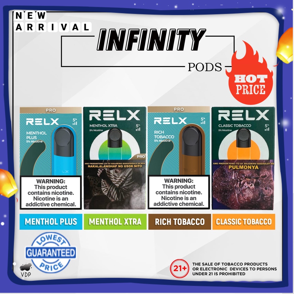 RELEX Pod Vape Juice Rel x infinity vaper Authentic vipe smoke original disposable pod juice25