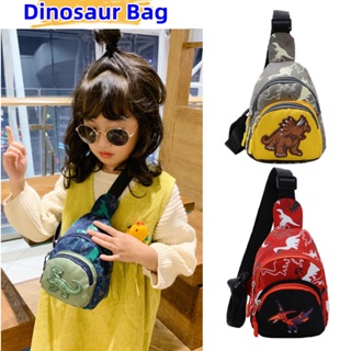 【Ship In 24h】Kids Dinosaur Sling Bag Crossbody Bags Cartoon Waist Bag Travel Shoulder Bag For Child