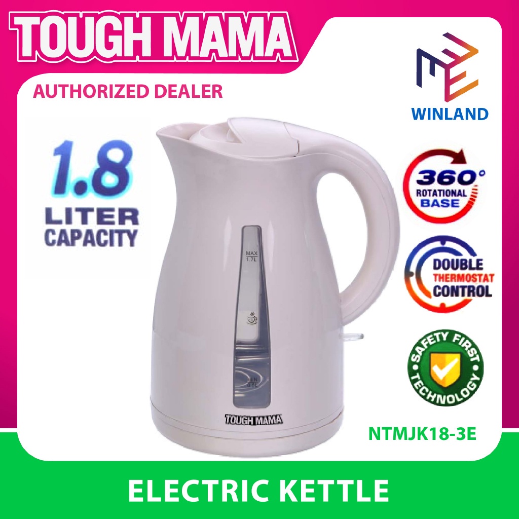 TOUGH MAMA by Winland 1.8L Electric Kettle Water Heater w/ Double