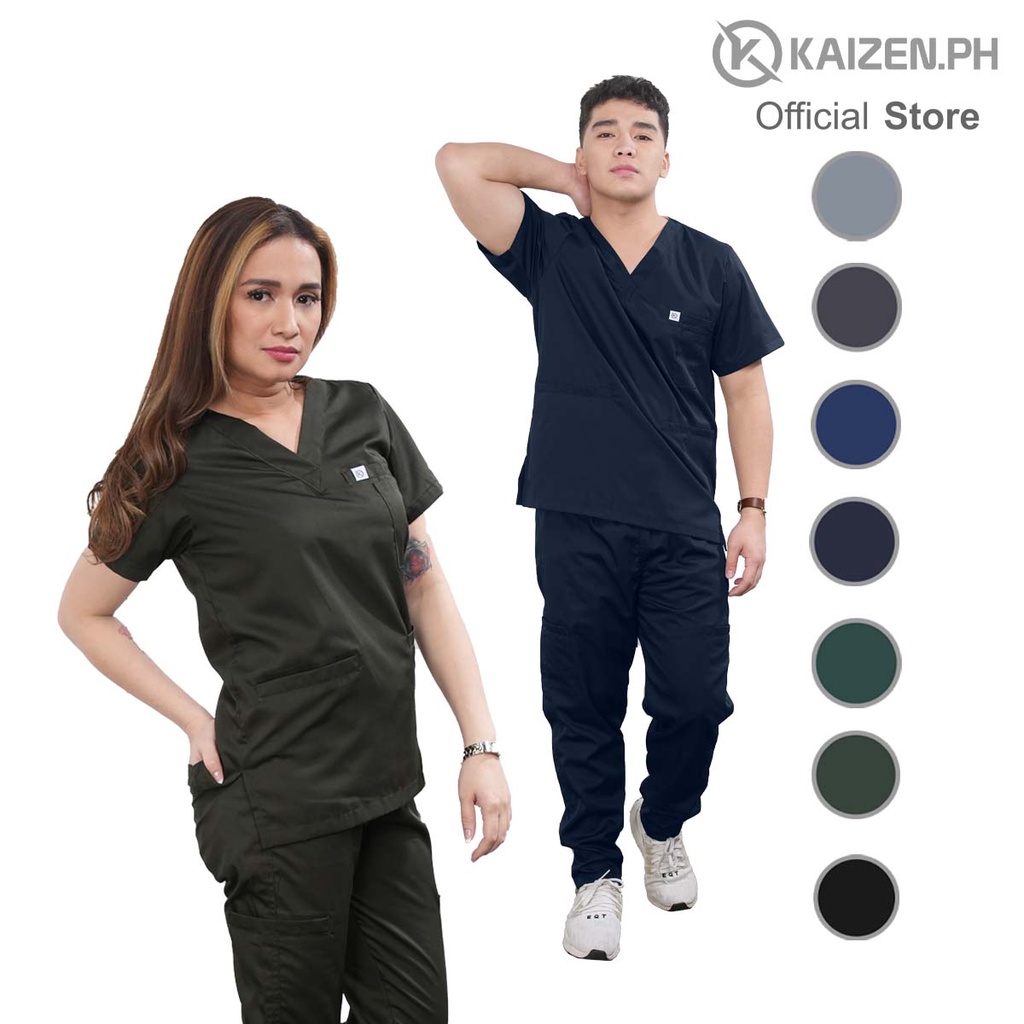 KAIZEN.PH Scrub Suit Kss03 Plain Series Shopee Philippines