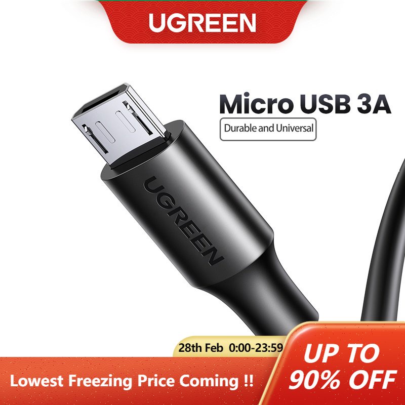 Ugreen Micro USB Cable 3A Fast Charging USB Data Cable Mobile Phone