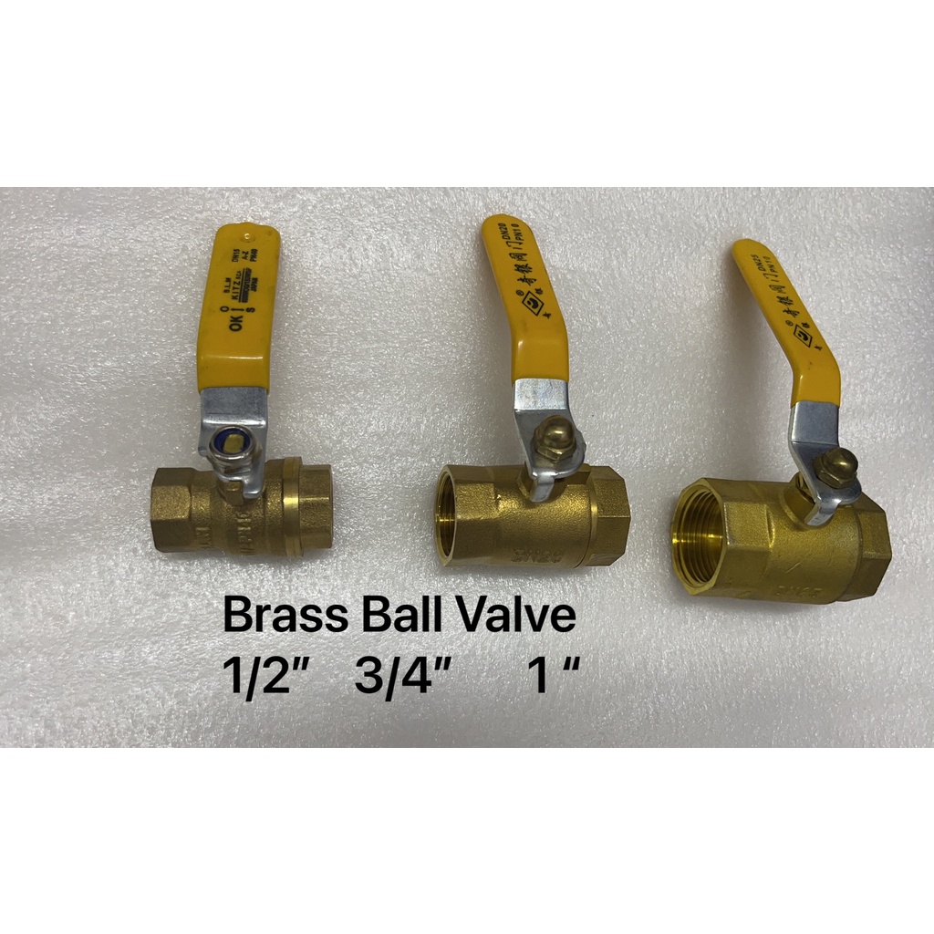 Duwell Brass Ball Valve 1 1/2 3/4 inch for plumbing pipe pvc ppr lock