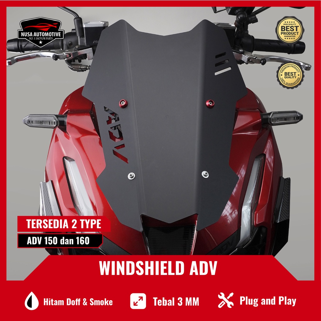 HITAM Visor ADV 150 WINDSHIELD ADV 150 WINDSHIELD ADV High Type HONDA