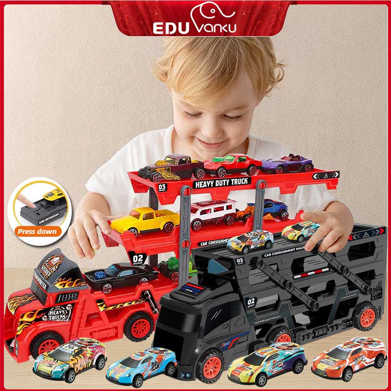 Construction Truck Toy Car For Kids Boys Long Folding And Shrinking 