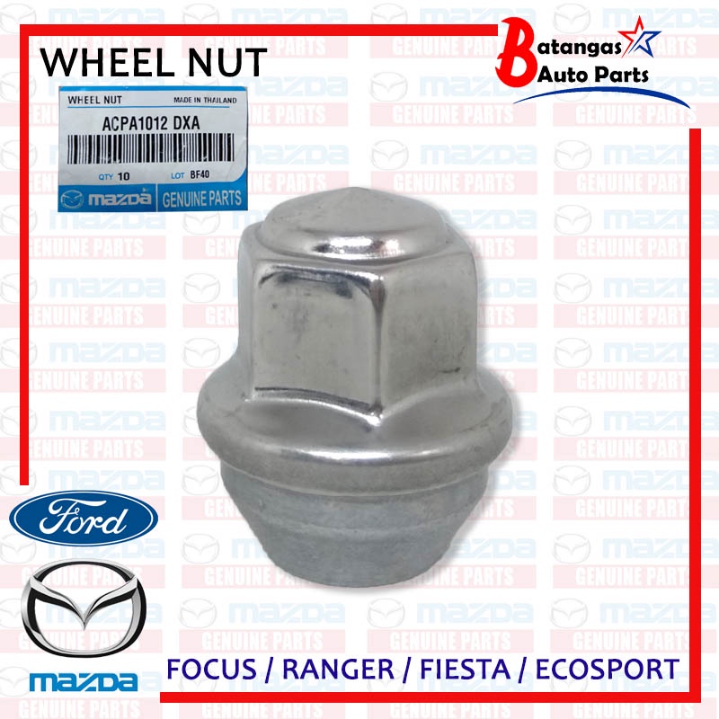 GENUINE WHEEL NUT MAZDA / FORD FOCUS / RANGER / FIESTA / ECOSPORT