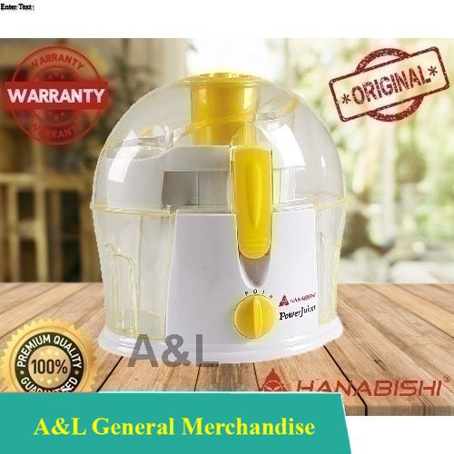 Power Juicer HPJ 50 Hanabishi 1 Year Warranty Shopee Philippines
