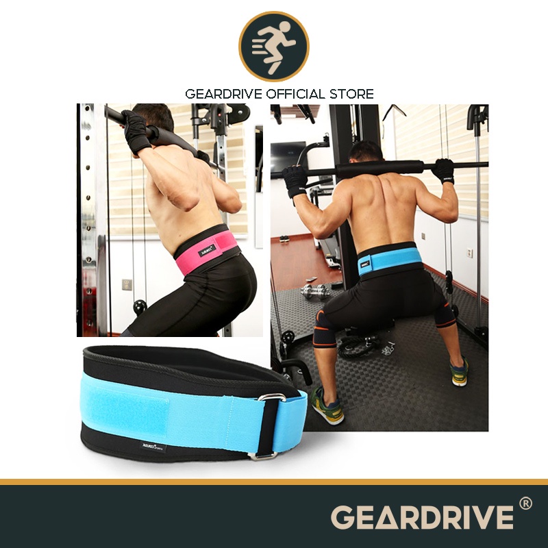 GEARDRIVE Weight Lifting Belt Great For Squats, Lunges, Deadlift