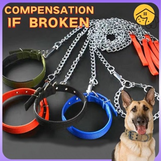 Stainless Steel Dog Chain & Collars dog leash big dog chain dog collar adjustable durable 1.2M1.7M