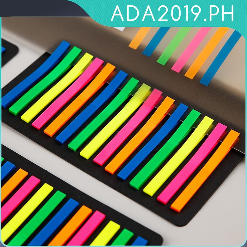 Sticky Notes Thin Fluorescent Translucent Strips Mark Color Sticky