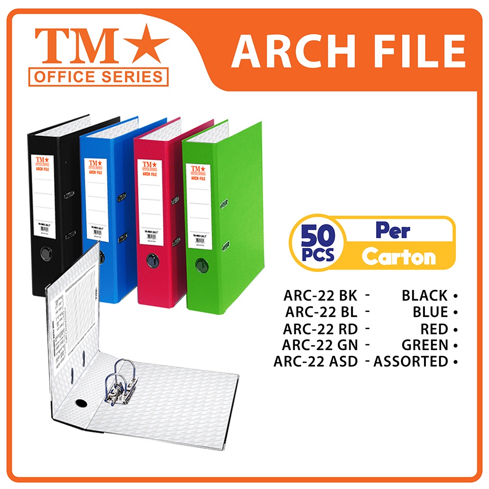 TM Office Lever Archive File A4 2 Inches X 50 Pcs | Shopee Philippines