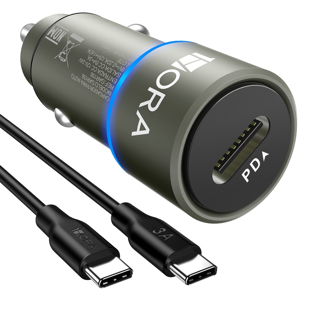 1Hora Car Charger 20W Type C PD Fast Charging Universal Charger Adapter