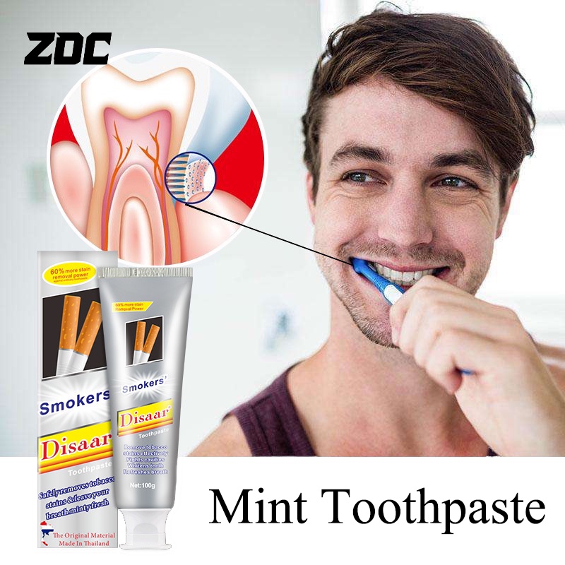 ZDC Mint Toothpaste Teeth Whitening Toothpaste 100g Remove Teeth Stain