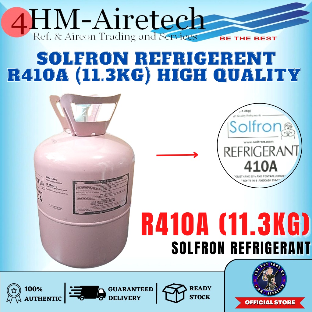 FOURHM SOLFRON Refrigerant R410a (11.3kg) High Quality Refrigerants Air