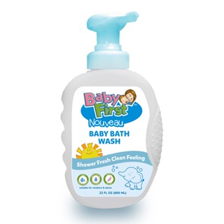 Baby First Nouveau Baby Bath Wash 650ml Milk Scent 2 Bottles #2