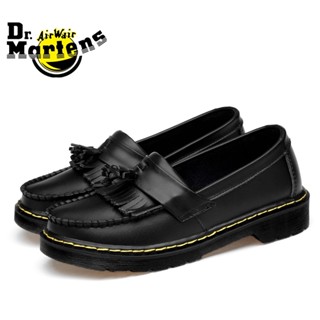 Men's Loafers Dr.Martens Genuine Leather Women Casual Loafers Unisex Slip On Tassel Leather Loafers