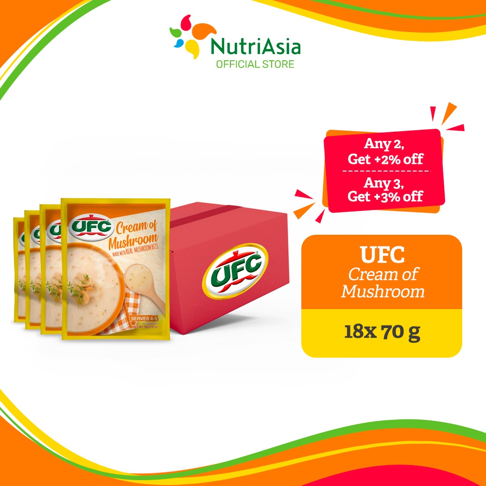UFC Cream of Mushroom 70g Bundle of 18 | Shopee Philippines