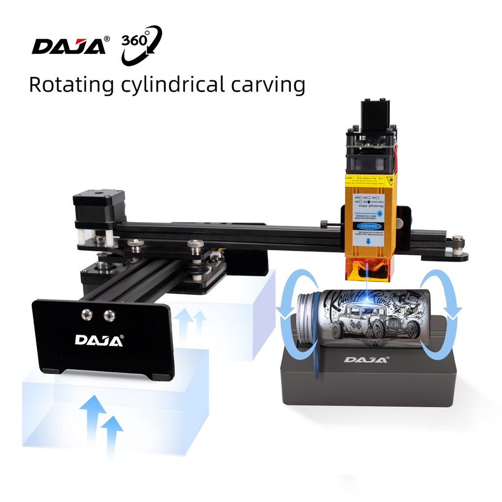 DAJA Engraving Machine D2 series Small Automatic Metal Laser Marking Engraving Stainless Steel Engrave Portable Customized