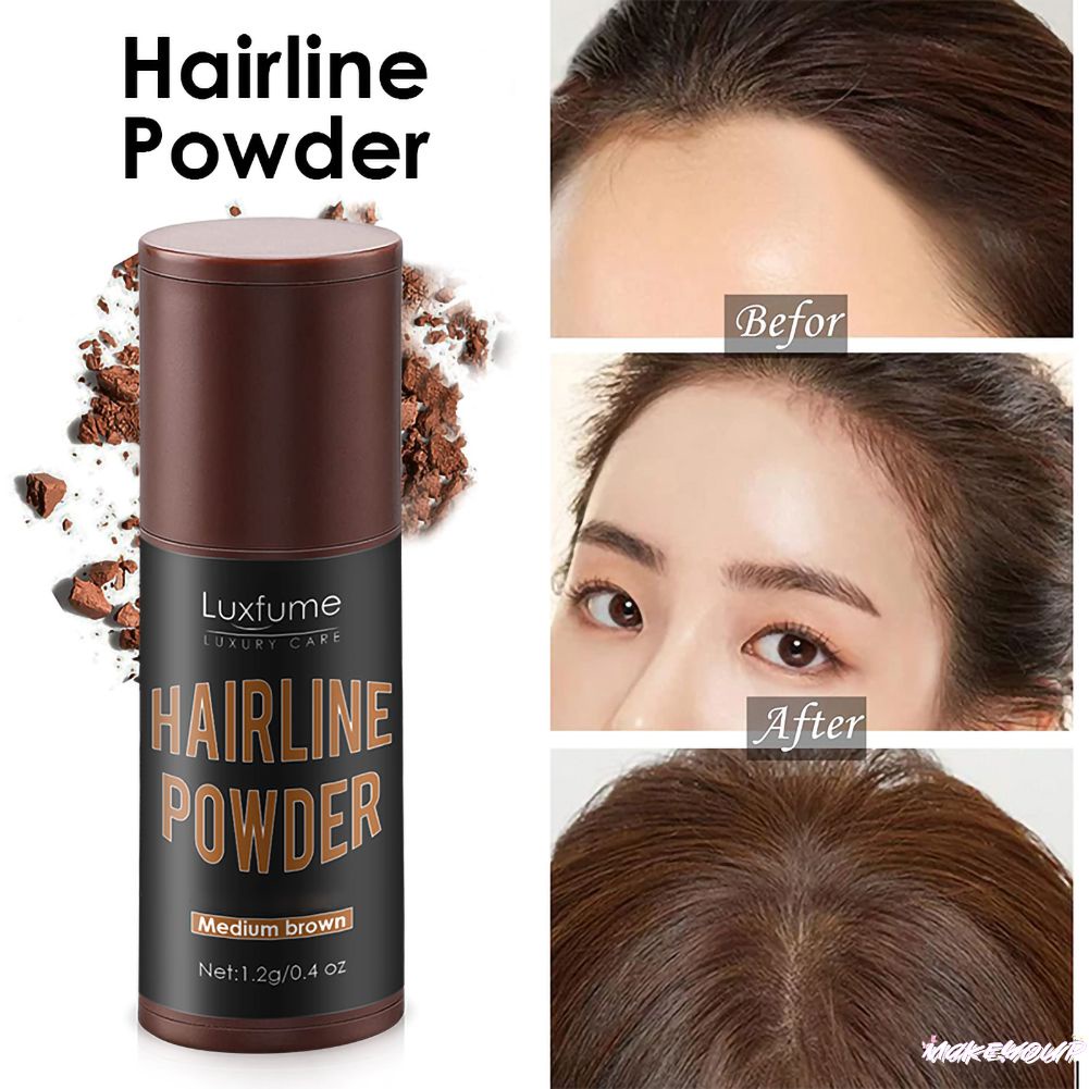 1PC Natural Hairline Powder Hairline Repair Filling Powder With Puff