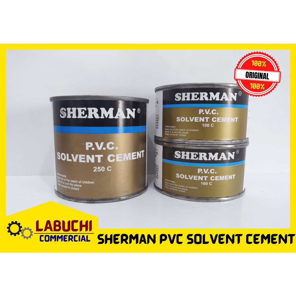 PVC SOLVENT CEMENT 100cc, 250cc SHERMAN BRAND Shopee Philippines