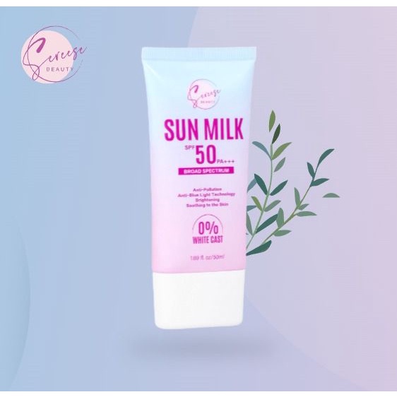 Sereese Sun Milk Sunscreen V2 Tube SPF 50+++ Broad Spectrum No White