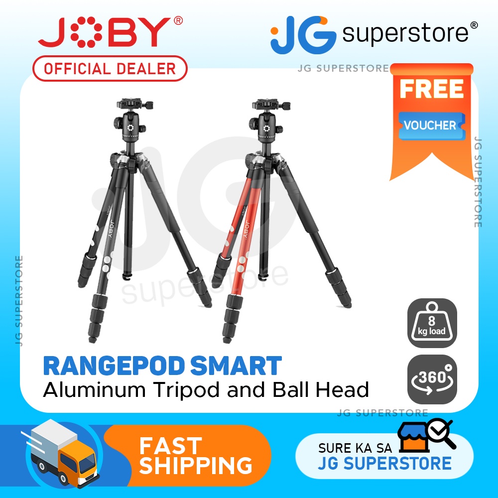 JOBY RangePod Smart Ball Head Tripod w/1/4" Mounting Screw 160cm Height