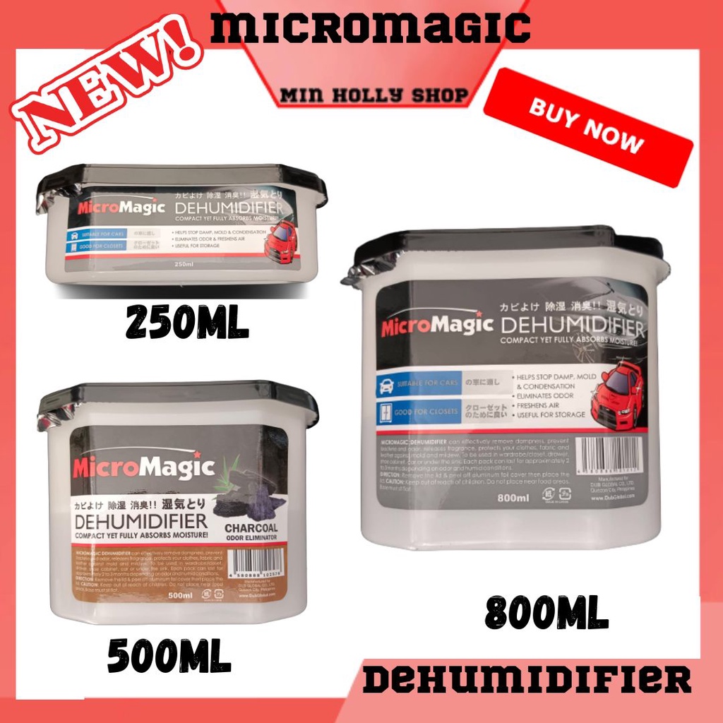 Micromagic Dehumidifier 3 Sizes Available ( 250 ml, 500ml, 800ml ) On