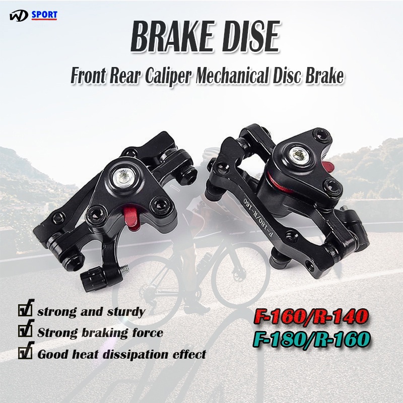 Bicycle Front Rear Caliper Mechanical Disc Brake Mtb Mountain Parts