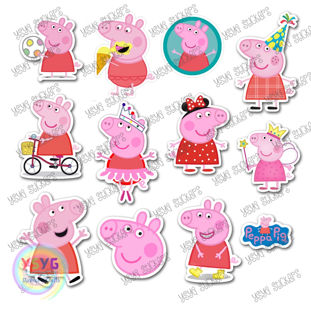 Peppa Pig | Peppa Family | Peppa Friends | Sticker Set | Shopee Philippines