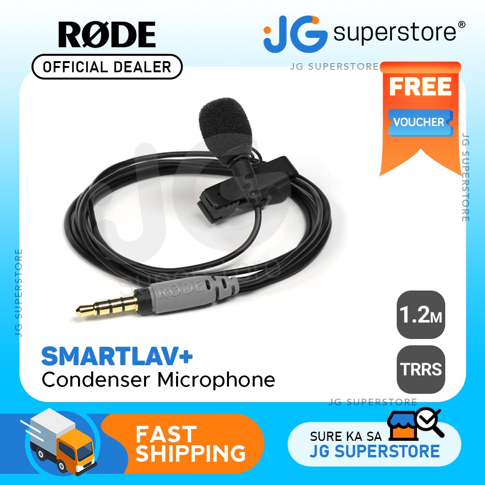 Rode SmartLav+ Lavalier Condenser Microphone | JG Superstore | Shopee  Philippines