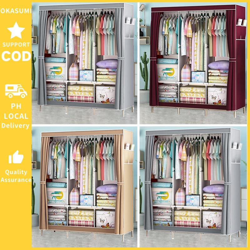 Modern Wardrobe Simple Storage Bedroom Wardrobe Zippered Wardrobe Multifunctional Clothes