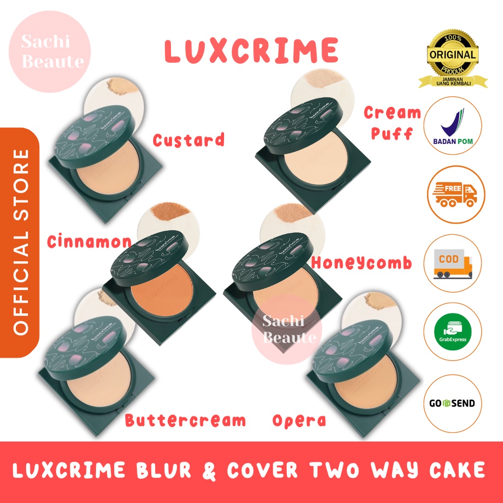 Luxcrime Blur & Cover Two Way Cake Buttercream Custard Opera Opera