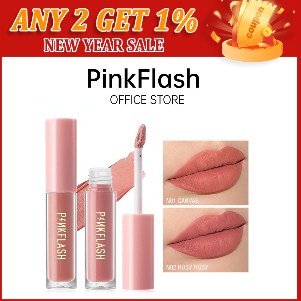 Pinkflash Ohmykiss Liquid Lip Gloss Soft Matte Ve Moisturising Long Lasting Shopee Philippines