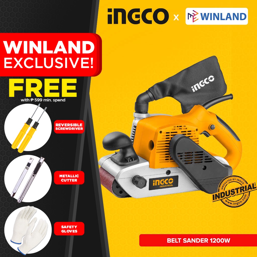 INGCO by Winland Belt Sander 1200W PBS12001 Shopee Philippines