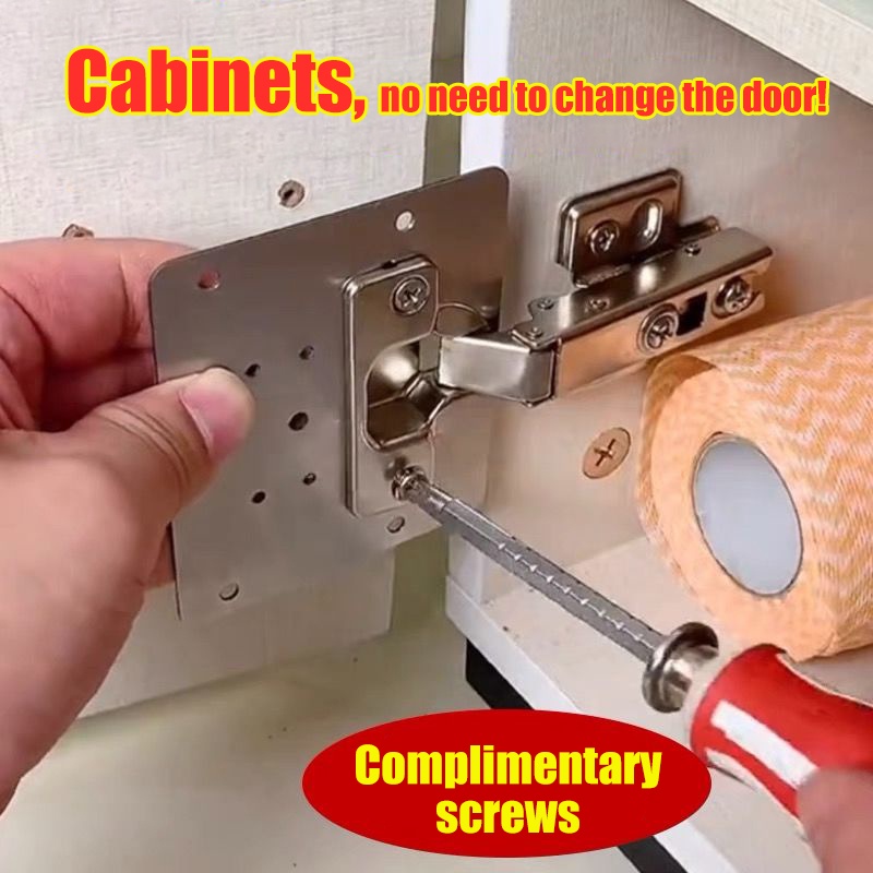 Hinges Repair Plate,Stainless Steel Hinge Repair Brackets Kit