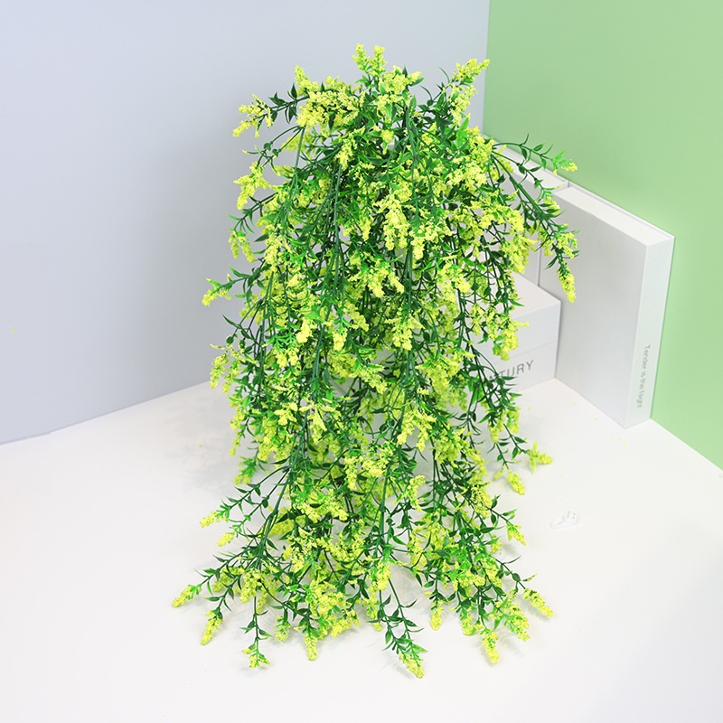 Hanging Plants Artificial Lavender UV Resistant Plants Fake Hanging