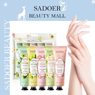 SADOER 5pcs Set Gift Nature Hand And Foot Salve Cream 30g Intensive Moisturization For Dry Cracked Skin With Collagen Anti Wrinkle Aging Moisturizer Rough Hands