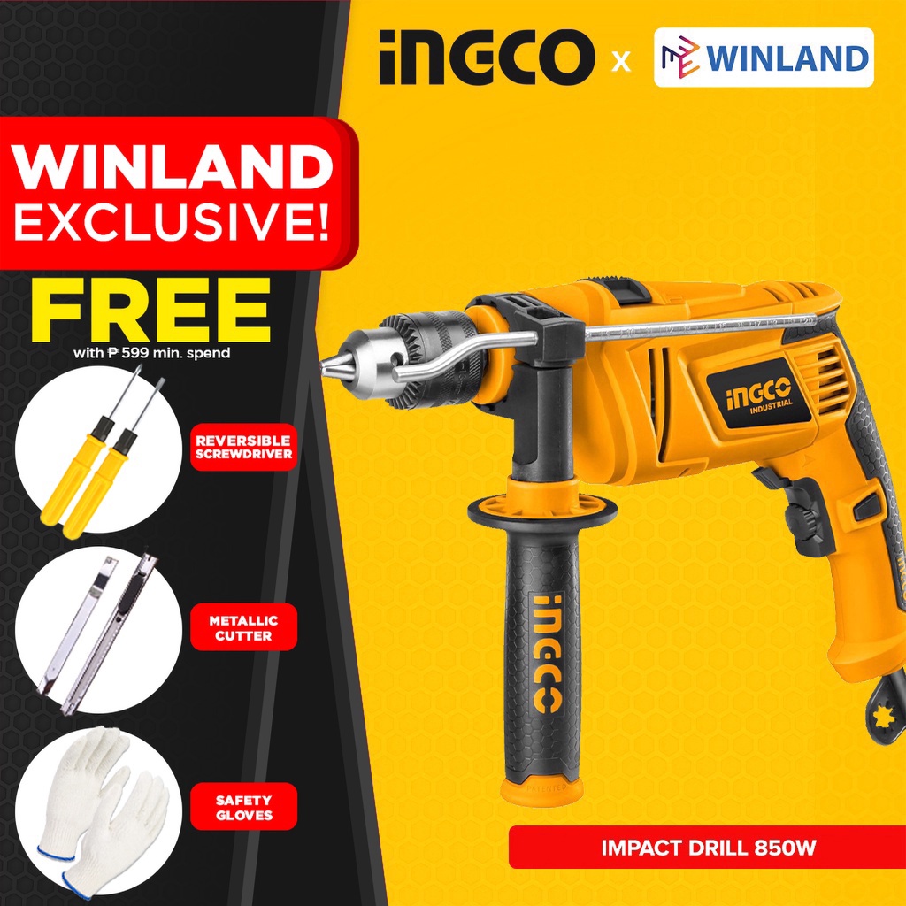 INGCO by Winland Impact Drill 850W with Variable Speed & Hammer ...
