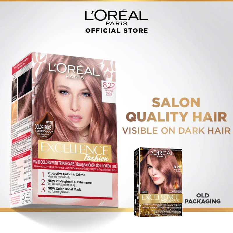 LOreal Paris Excellence Fashion Parisian Gold Hair Color - Hair Dye,  Permanent | Shopee Philippines