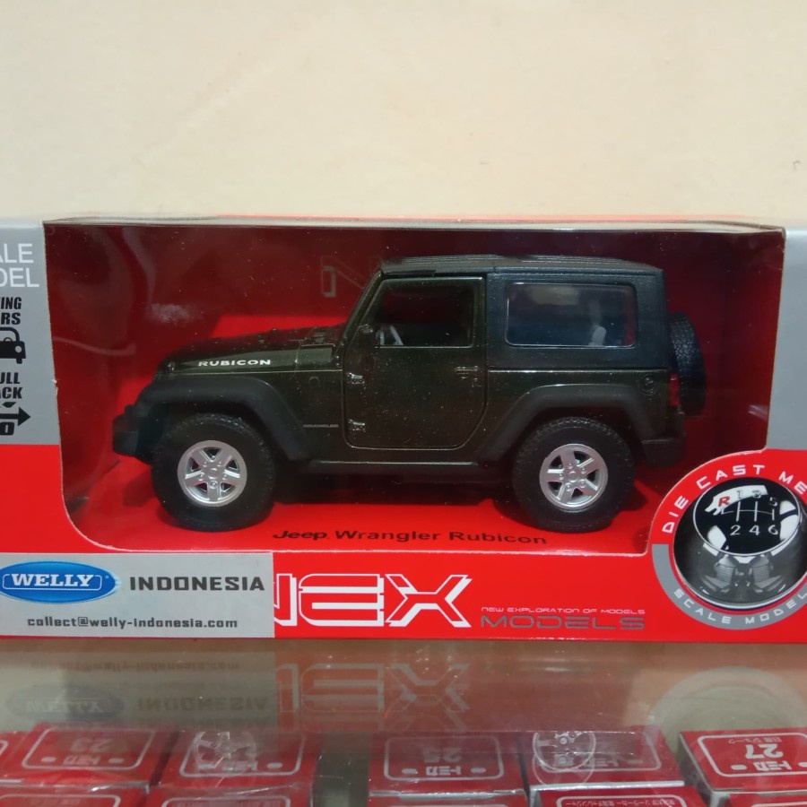 HIJAU REPLIKA Diecast JEEP Wrangler Rubicon Miniature JEEP Wrangler
