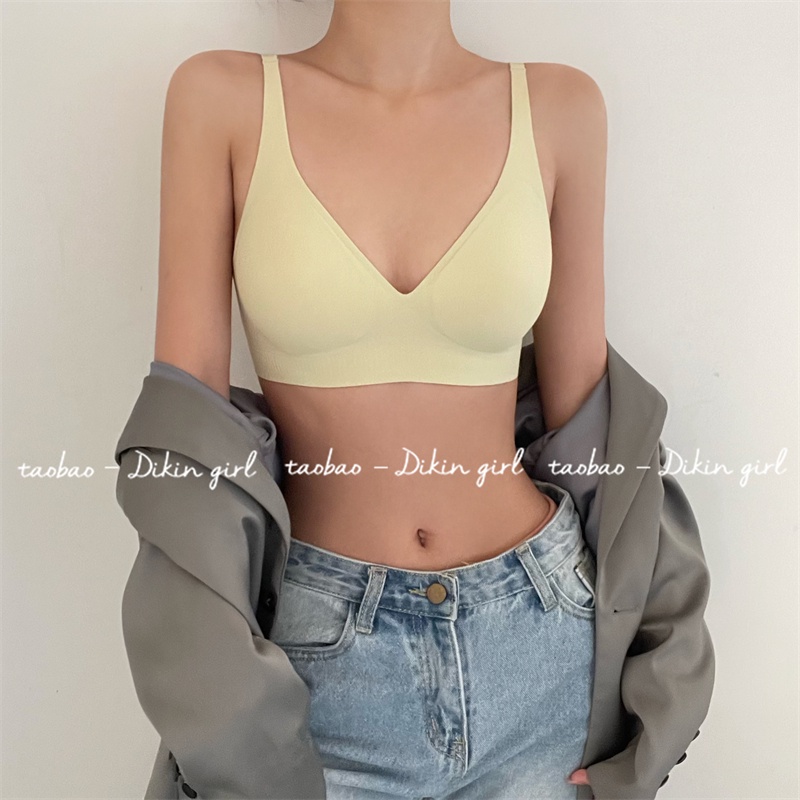 Nonmarking push up bra and nonsteel ring small chest gathers the breast to prevent sagging