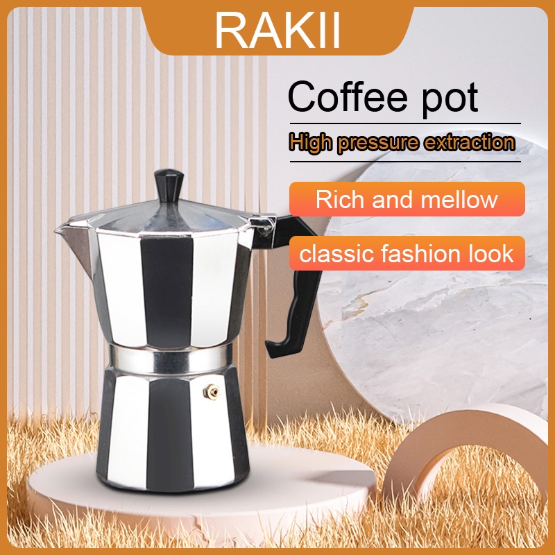 Italian Top Moka pot coffee maker Moka Espresso Cafeteria Coffee Pot Maker  | Shopee Philippines