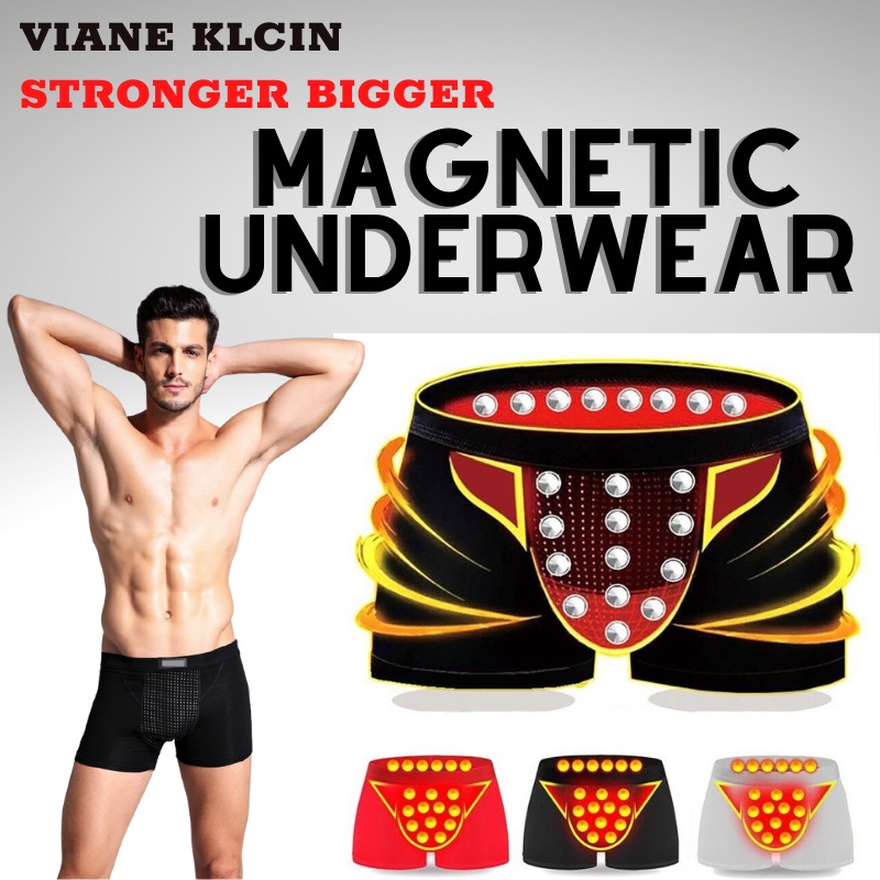 Magnetic Underwear for men Viane Klcin Boxer underwear free size cotton ...