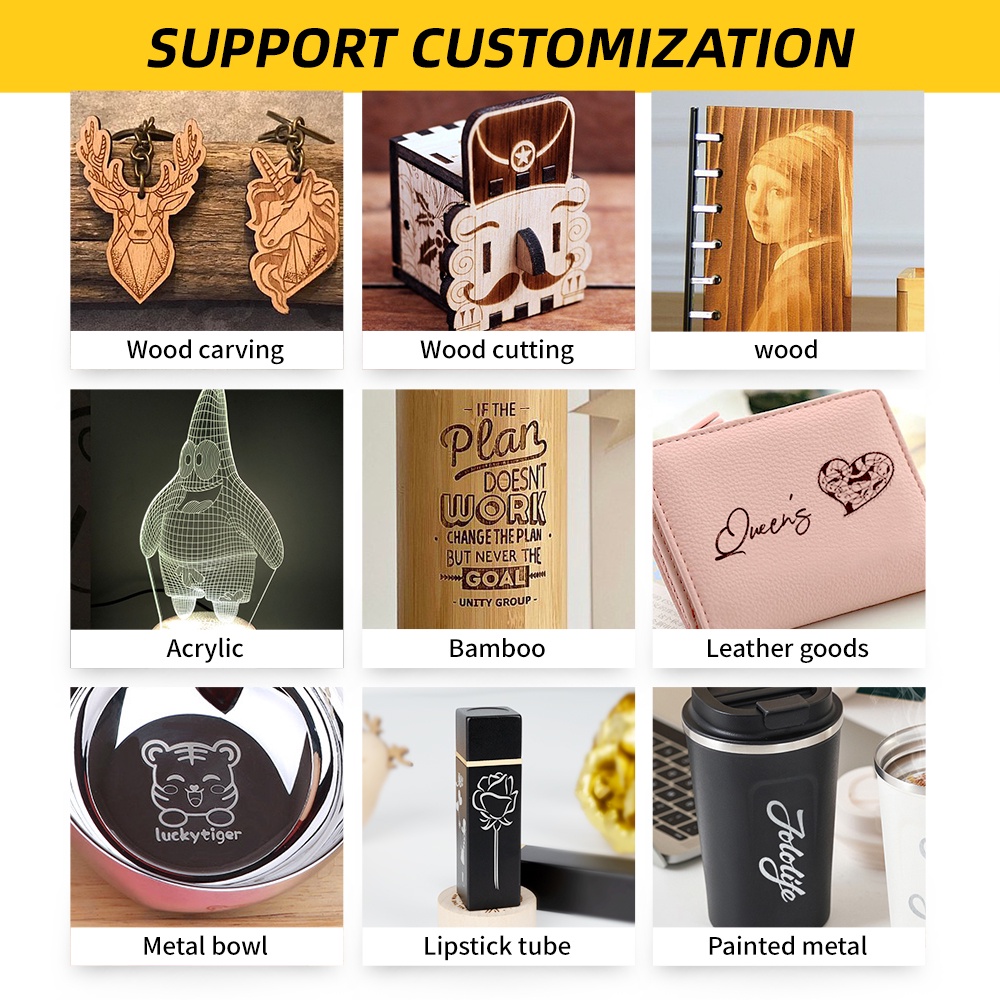 DAJA Engraving Machine D2 series Small Automatic Metal Laser Marking Engraving Stainless Steel Engrave Portable Customized
