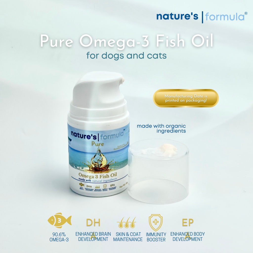 Nature's Formula Premium Omega 3 Fish Oil Pump Immunity Booster Skin