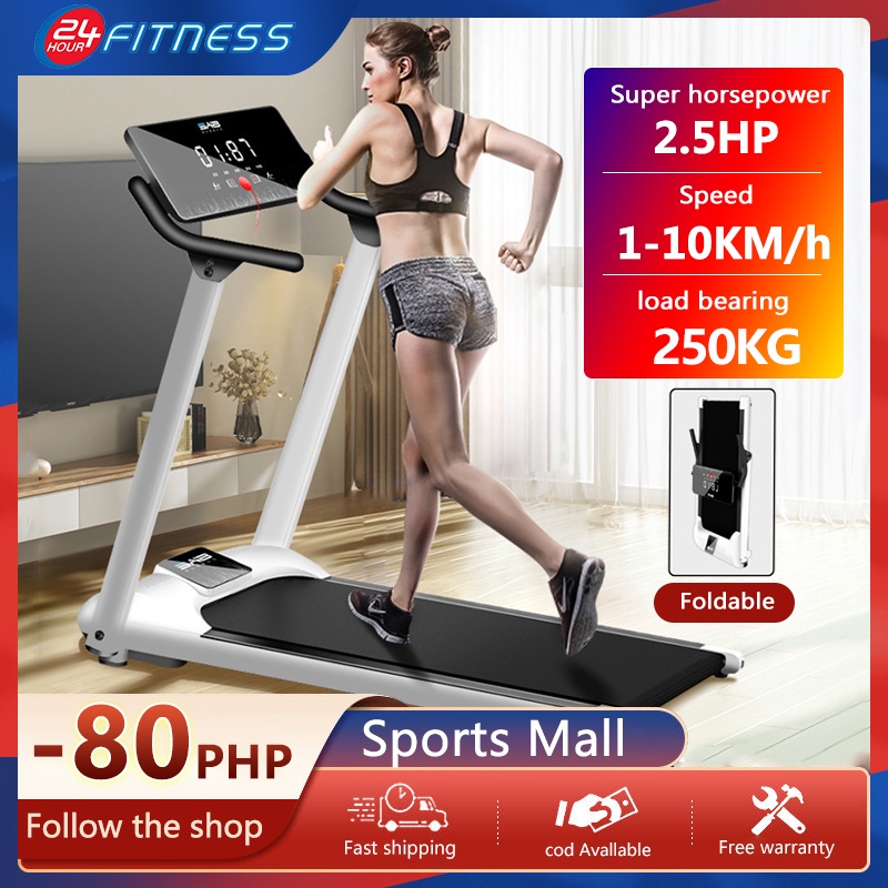 2.5HP multifunction foldable treadmill ,home electric treadmill,indoor