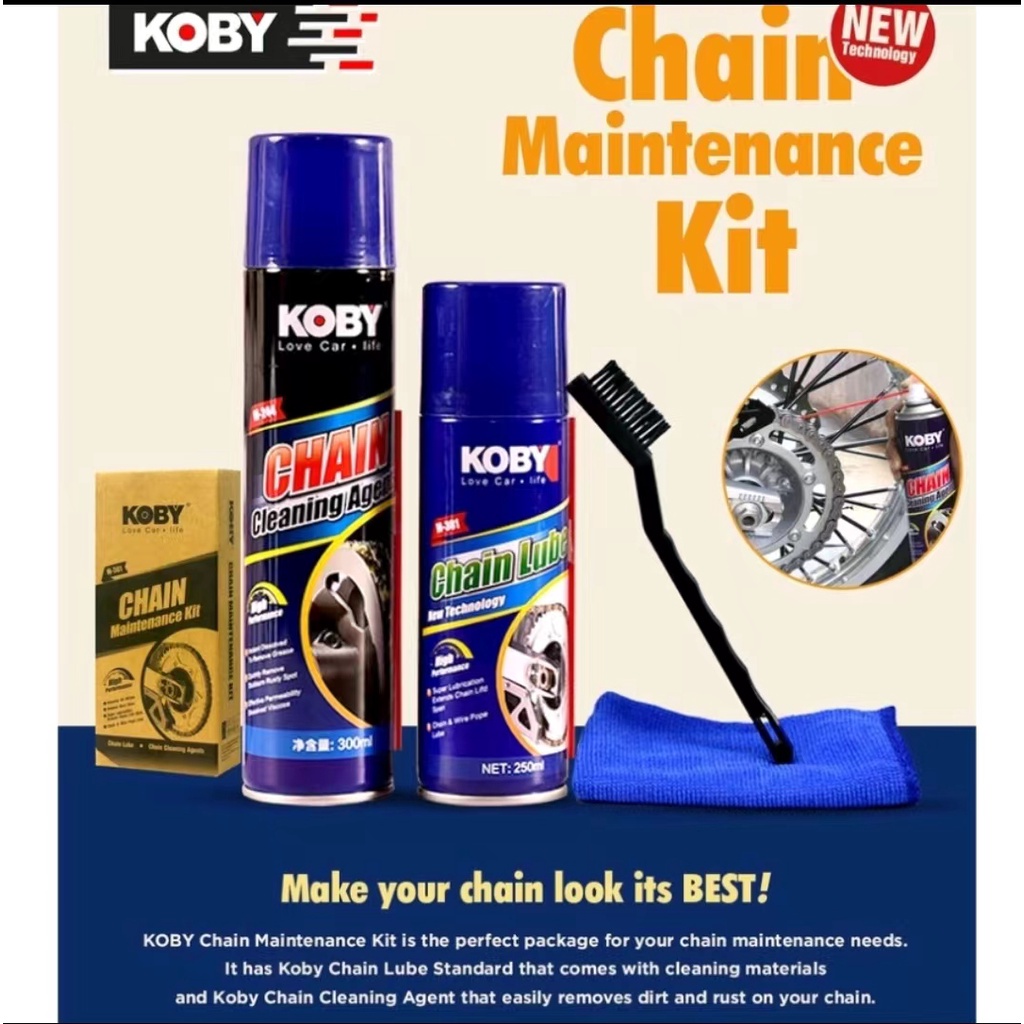 GAZ.PH_ Chain cleaner maintenance kit premium chain lube chian cleaning