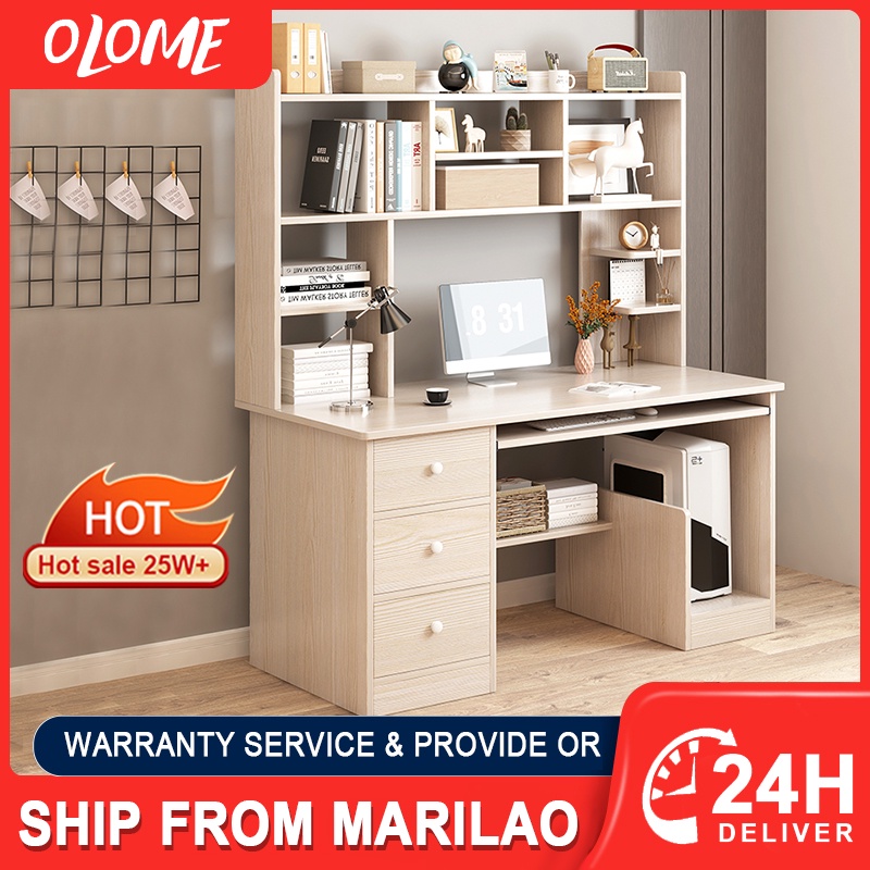 Computer desk desktop study desk bookcase combination computer desk