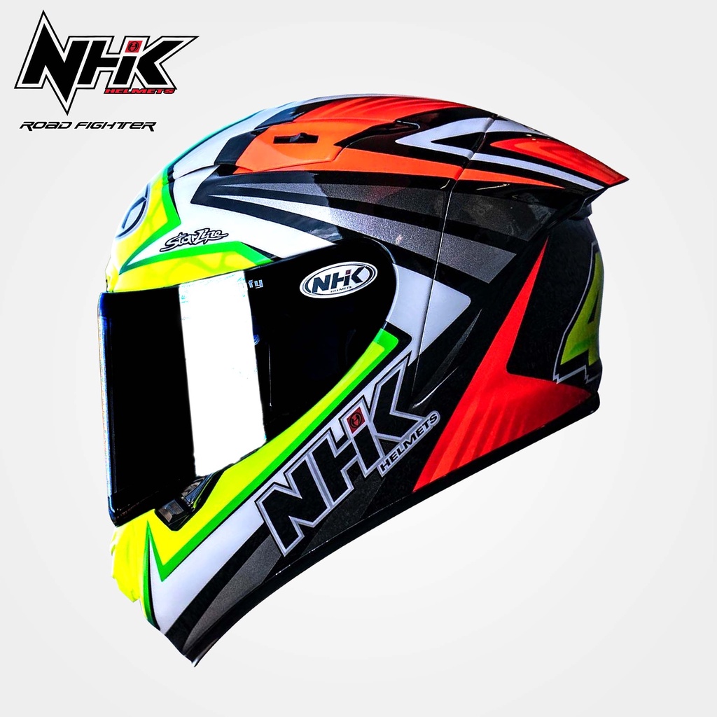 NHK Helmet GPR Tech Ivan Ortola 2 with Free Smoke Visor AND NHK