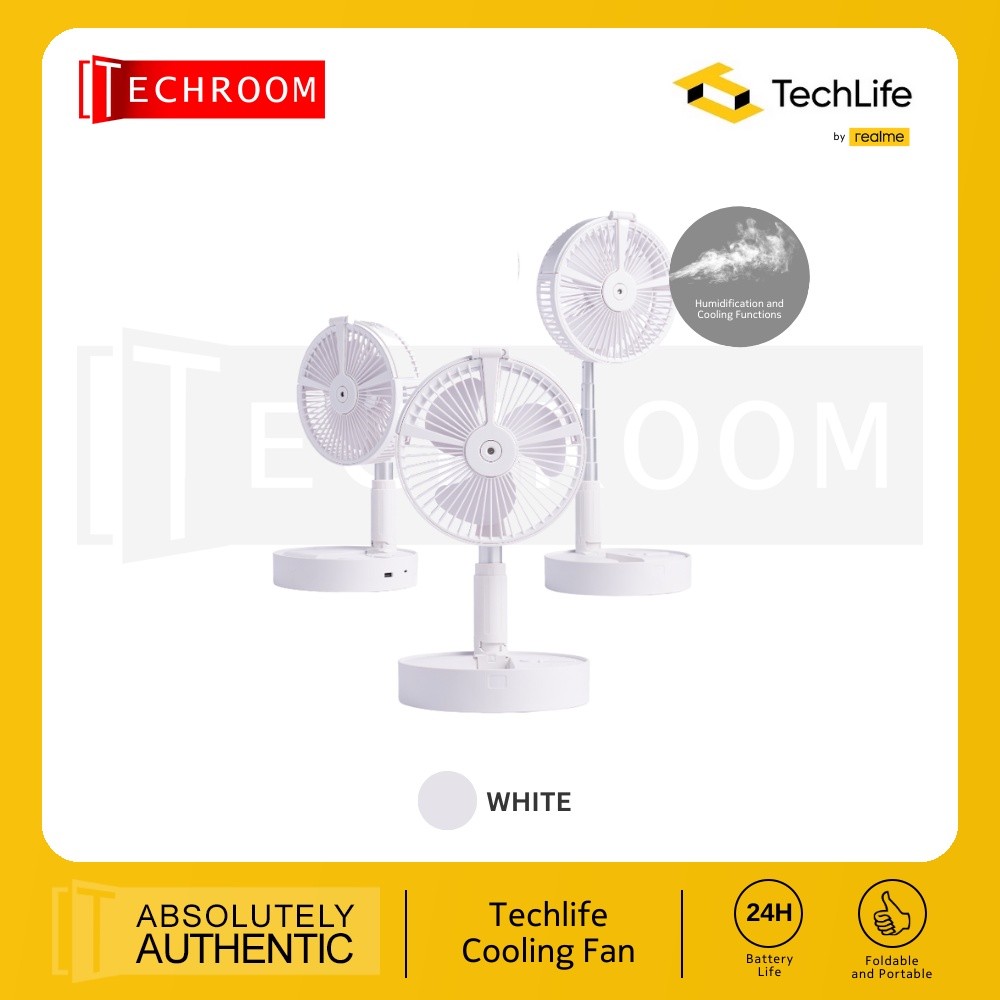 TechLife Cooling Fan Foldable and Portable Adjustable Lengths and