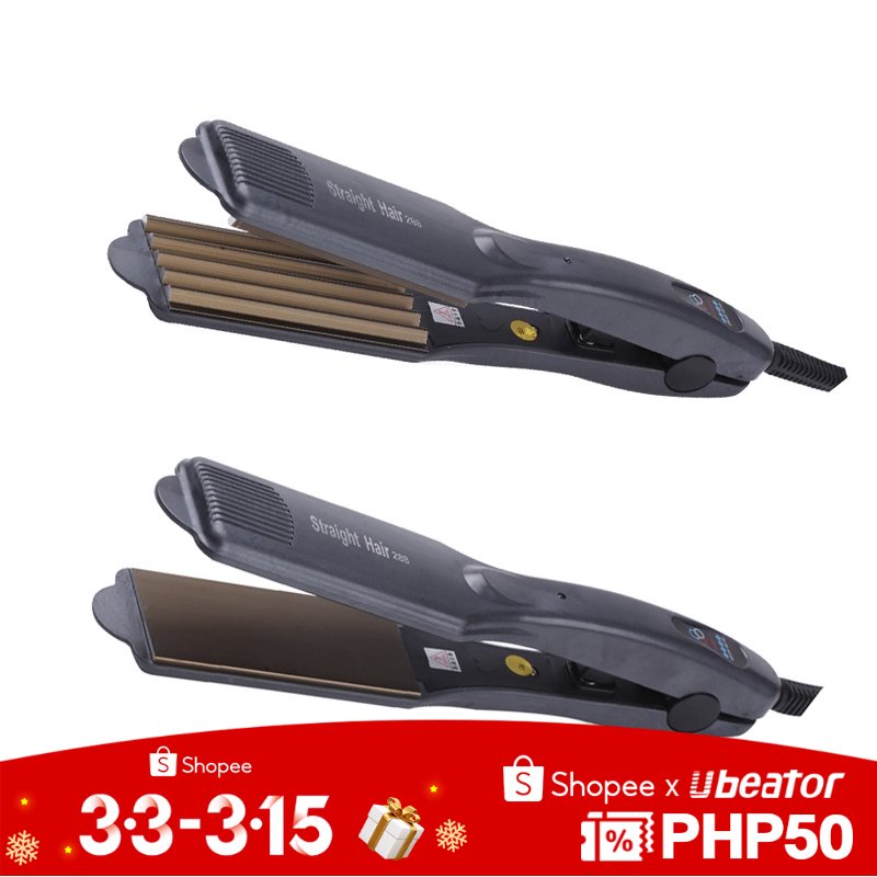 Ubeator Hair Straightener Wave Ceramic Corrugated Iron Hair Styling Tools  Salon Corn Perm | Shopee Philippines